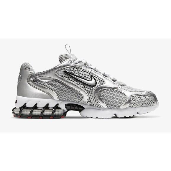 NEW Nike Air Zoom Spiridon Cage 2 Metallic Silver Black CJ1288-001 Men’s Size 14 main image 7